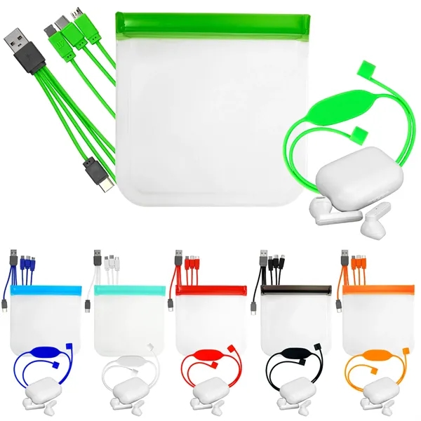 TRUE WIRELESS STRAPPY STORAGE CABLE SET... from ASI 30208 A P Specialties / AP Specialties