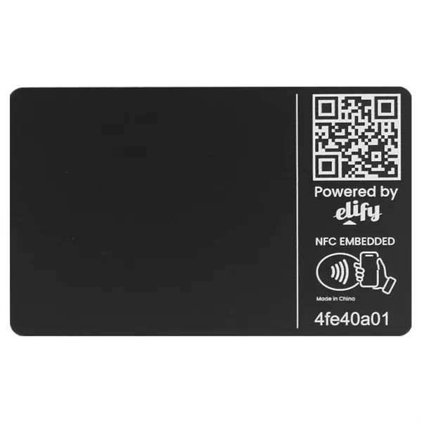 Digital business card; QR code and NFC-embedded chip; Personalized template with... from ASI 62124 iClick, Inc. / iClick®