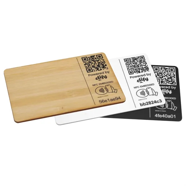 Digital business card; QR code and NFC-embedded chip; Personalized template with... from ASI 62124 iClick, Inc. / iClick®