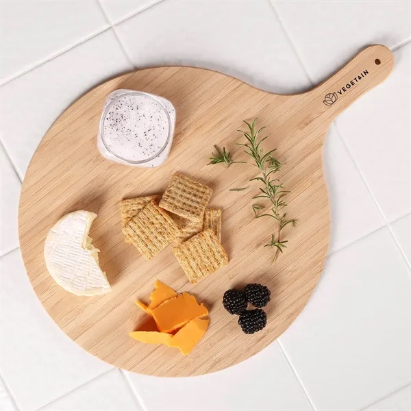 A versatile & stylish bamboo board for use as a pizza... from ASI 61966 HPG / Beacon Promotions