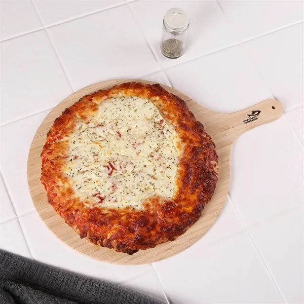 A versatile & stylish bamboo board for use as a pizza... from ASI 61966 HPG / Beacon Promotions