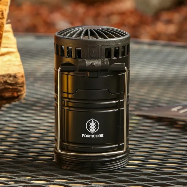 A rechargeable dual purpose lantern & fan. Comes with a 500mAh... from ASI 61966 HPG / Beacon Promotions
