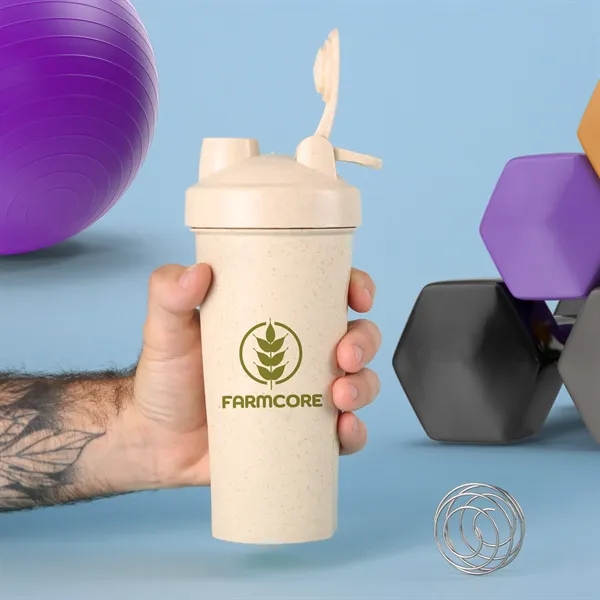 The Wheat Straw Shaker Bottle is easy to grip with a... from ASI 61966 HPG / Mixie