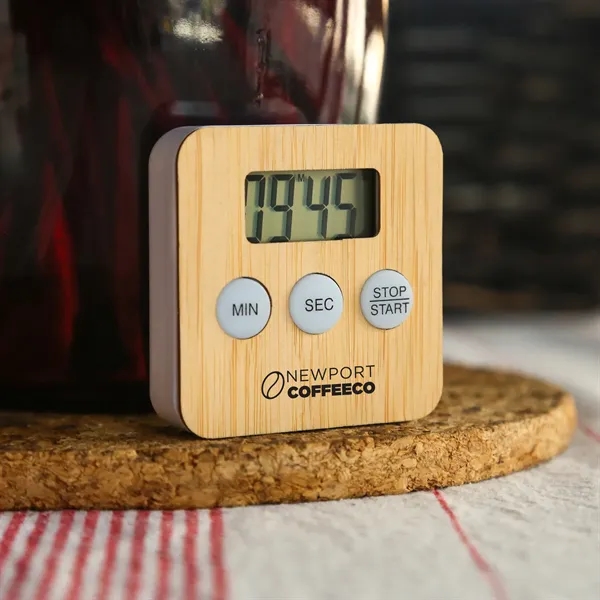 The Chun Bamboo Timer can keep track of cooking, baking, and... from ASI 61966 HPG / Beacon Promotions