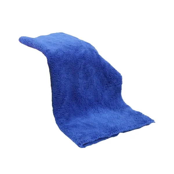 Microfiber cleaning drying car wash towel plus 1 color embroidery on... from ASI 37218 Athena Promo (tm)