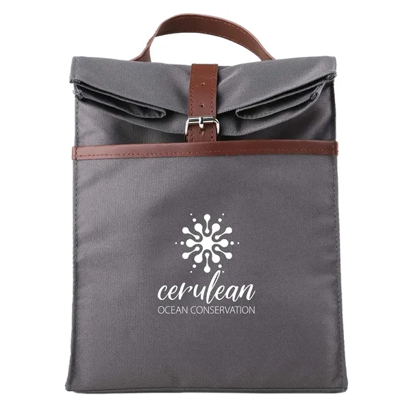 Lunch Cooler Bag is made with 600D polyester & brown vegan... from ASI 61966 HPG / Beacon Promotions