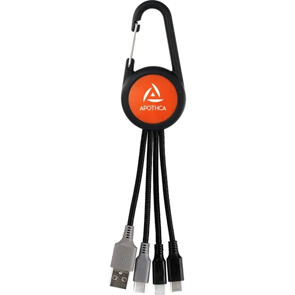 COLORFUL 3-IN-1 CARABINER DUO CHARGING CABLE... from ASI 30208 A P Specialties / AP Specialties