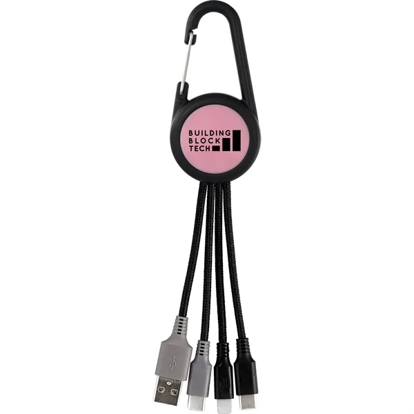 COLORFUL 3-IN-1 CARABINER DUO CHARGING CABLE... from ASI 30208 A P Specialties / AP Specialties