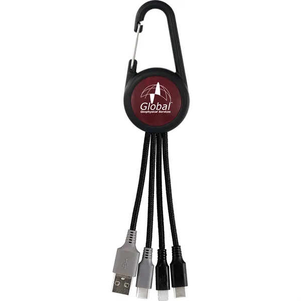 COLORFUL 3-IN-1 CARABINER DUO CHARGING CABLE... from ASI 30208 A P Specialties / AP Specialties