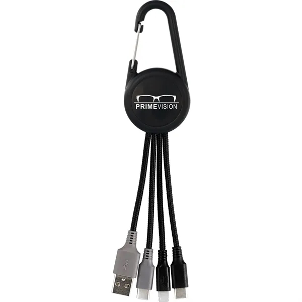COLORFUL 3-IN-1 CARABINER DUO CHARGING CABLE... from ASI 30208 A P Specialties / AP Specialties
