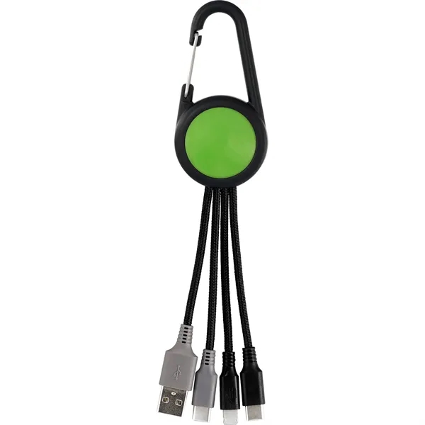 COLORFUL 3-IN-1 CARABINER DUO CHARGING CABLE... from ASI 30208 A P Specialties / AP Specialties
