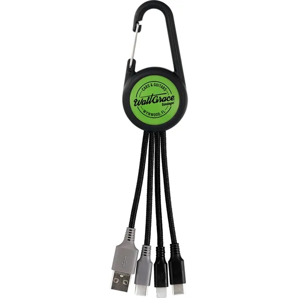 COLORFUL 3-IN-1 CARABINER DUO CHARGING CABLE... from ASI 30208 A P Specialties / AP Specialties