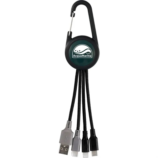 COLORFUL 3-IN-1 CARABINER DUO CHARGING CABLE... from ASI 30208 A P Specialties / AP Specialties
