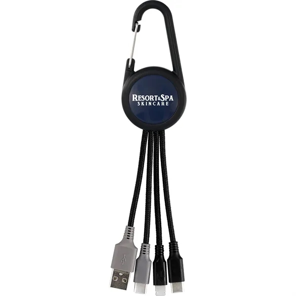 COLORFUL 3-IN-1 CARABINER DUO CHARGING CABLE... from ASI 30208 A P Specialties / AP Specialties