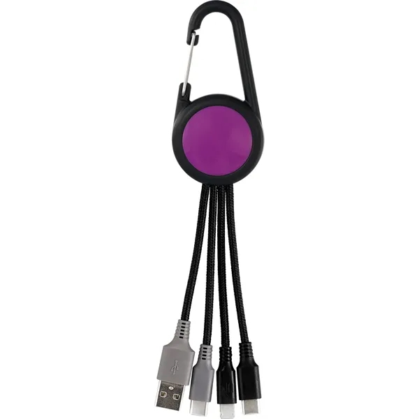 COLORFUL 3-IN-1 CARABINER DUO CHARGING CABLE... from ASI 30208 A P Specialties / AP Specialties