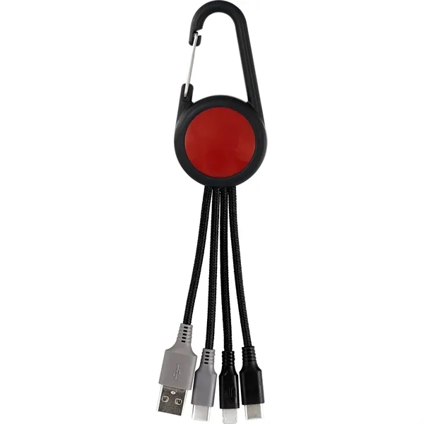 COLORFUL 3-IN-1 CARABINER DUO CHARGING CABLE... from ASI 30208 A P Specialties / AP Specialties