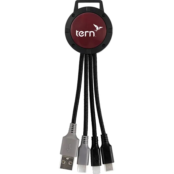 TWO TONE 3-IN-1 DUO CHARGING CABLE... from ASI 30208 A P Specialties / AP Specialties
