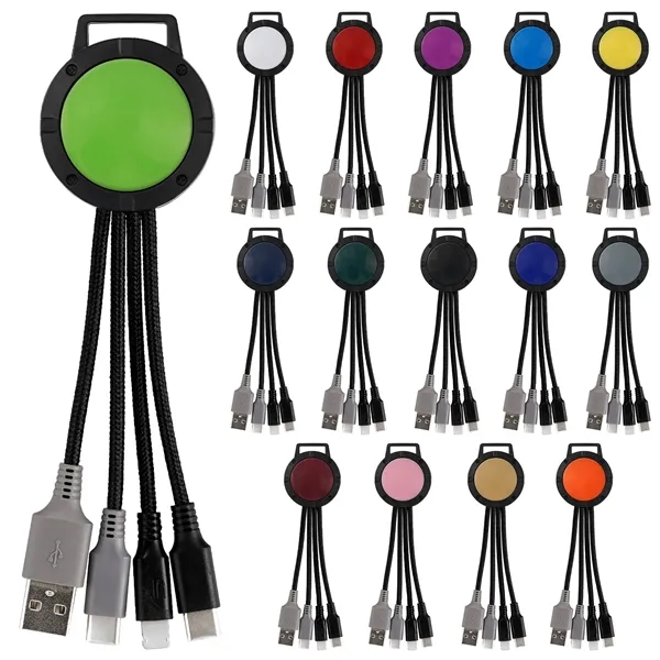 TWO TONE 3-IN-1 DUO CHARGING CABLE... from ASI 30208 A P Specialties / AP Specialties