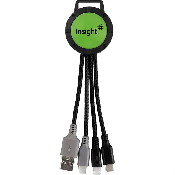 TWO TONE 3-IN-1 DUO CHARGING CABLE... from ASI 30208 A P Specialties / AP Specialties