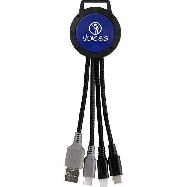 TWO TONE 3-IN-1 DUO CHARGING CABLE... from ASI 30208 A P Specialties / AP Specialties
