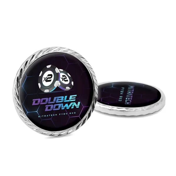 1.75" x 4mm die cast metal challenge coin with two sided... from ASI 52263 EMT