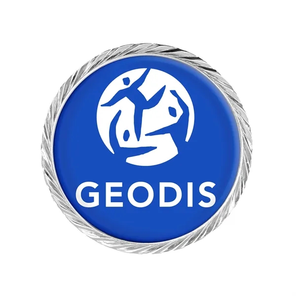 1.75" x 4mm die cast metal challenge coin with two sided... from ASI 52263 EMT