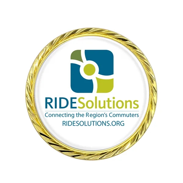 1.75" x 4mm die cast metal challenge coin with two sided... from ASI 52263 EMT