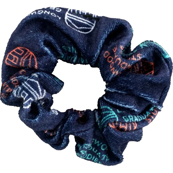 FULL COLOR VELVETY HAIR SCRUNCHIE... from ASI 30208 A P Specialties / AP Specialties