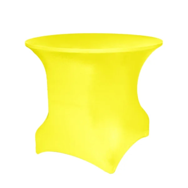 Non-Printed/Blank 60" Round Spandex Stretch Tablecloth - Premium Polyester Spandex... from ASI 94105 Visual Textile Resource