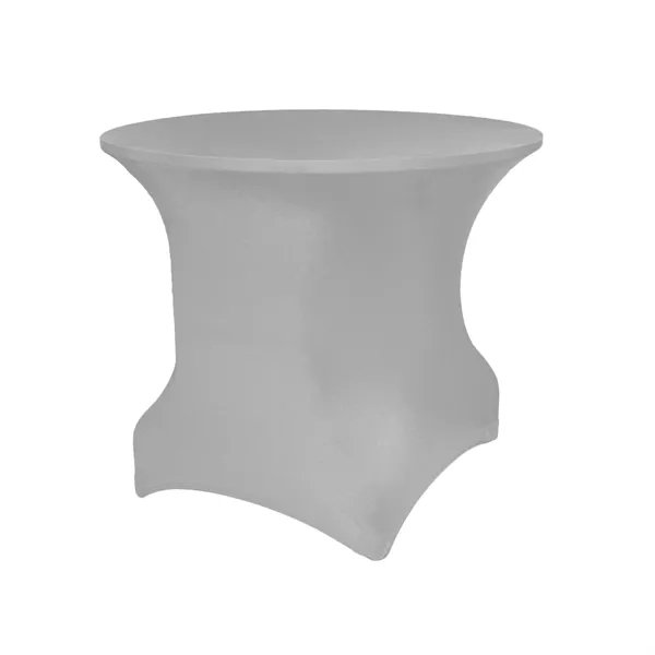 Non-Printed/Blank 60" Round Spandex Stretch Tablecloth - Premium Polyester Spandex... from ASI 94105 Visual Textile Resource
