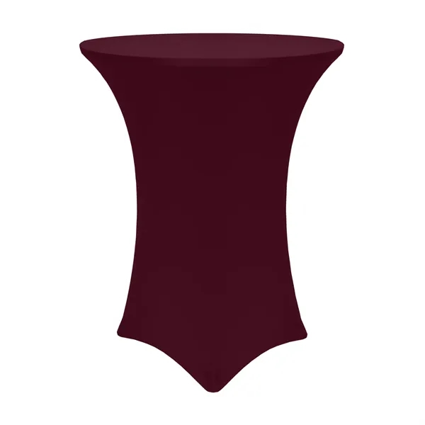 Non-Printed/Blank 48" Round Spandex Stretch Tablecloth - Premium Polyester Spandex... from ASI 94105 Visual Textile Resource