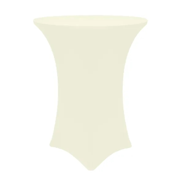 Non-Printed/Blank 48" Round Spandex Stretch Tablecloth - Premium Polyester Spandex... from ASI 94105 Visual Textile Resource