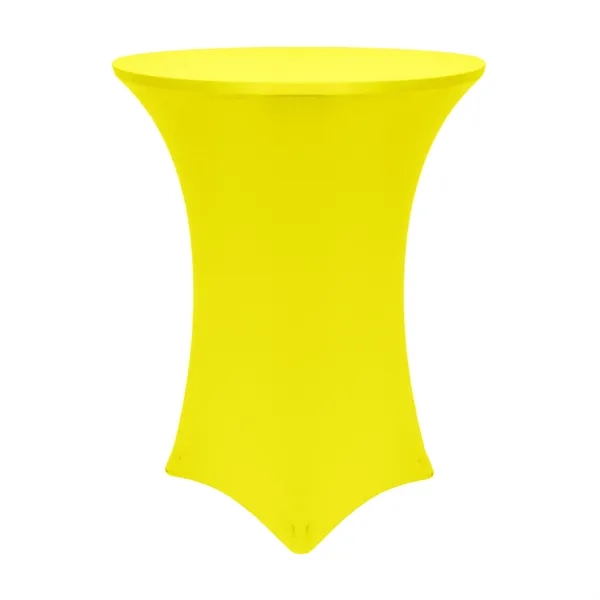 Non-Printed/Blank 48" Round Spandex Stretch Tablecloth - Premium Polyester Spandex... from ASI 94105 Visual Textile Resource