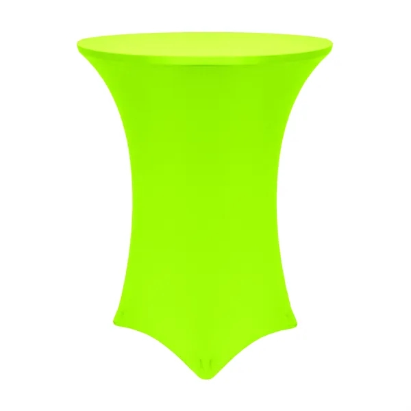 Non-Printed/Blank 48" Round Spandex Stretch Tablecloth - Premium Polyester Spandex... from ASI 94105 Visual Textile Resource