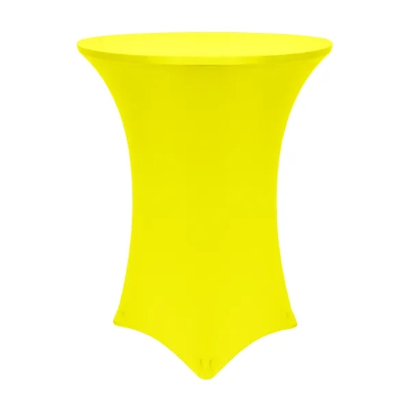 Non-Printed/Blank 48" Round Spandex Stretch Tablecloth - Premium Polyester Spandex... from ASI 94105 Visual Textile Resource