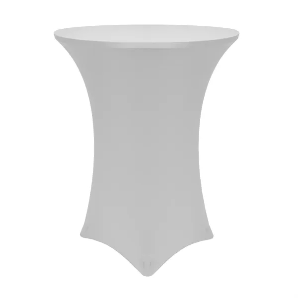Non-Printed/Blank 48" Round Spandex Stretch Tablecloth - Premium Polyester Spandex... from ASI 94105 Visual Textile Resource