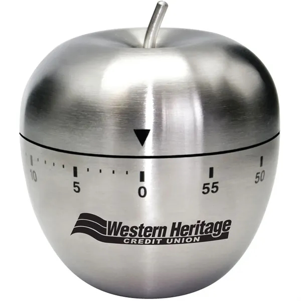 2 3/4" x 2 3/8" stainless steel apple-shaped 60 minute winding... from ASI 39820 Opusline (Benmex) / Opus Line