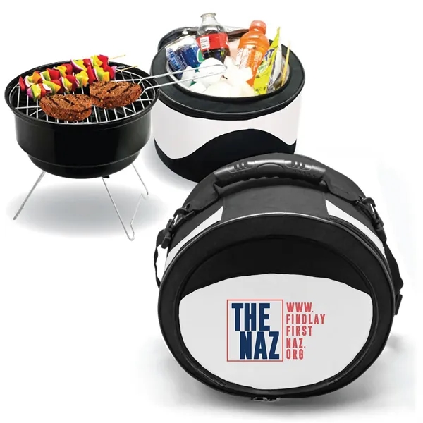 Two-toned, two-in-one grill and cooler set for picnics and parties.... from ASI 39820 Opusline (Benmex) / Opus Line