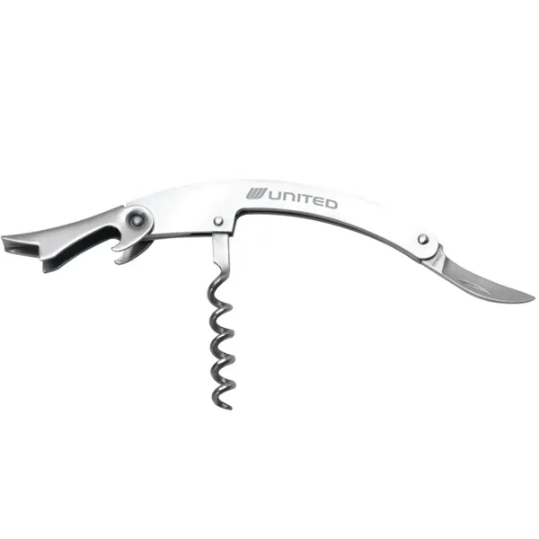 Portable, three-function wine opener that features corkscrew, bottle opener and knife.... from ASI 39820 Opusline (Benmex) / Opus Line