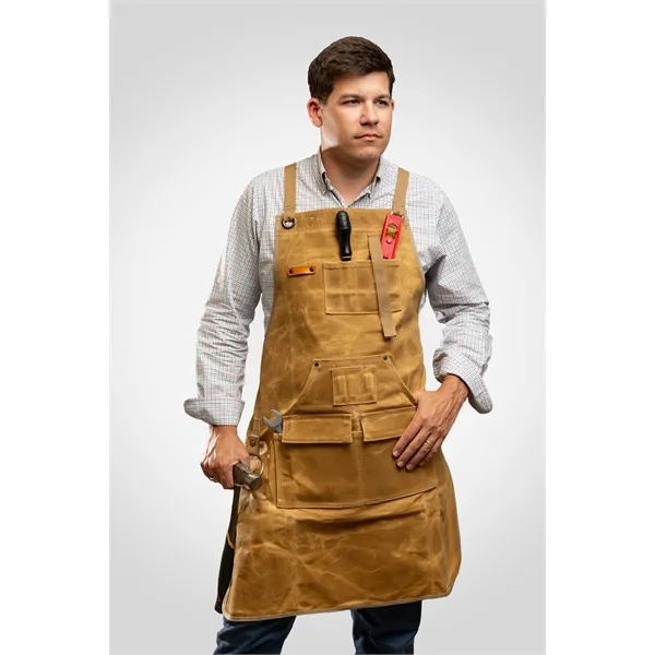 This high end durable wet waxed canvas Apron is 26.75"W x... from ASI 36558 Aprons, Etc.