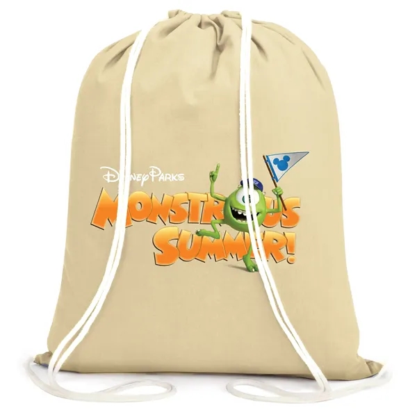 Promotional drawstring backpack made of 6 oz. cotton canvas.... from ASI 39820 Opusline (Benmex) / Opus Line