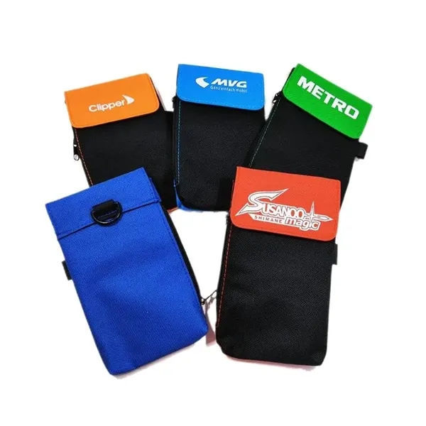 Cell phone accessory mobile holder neck wallet plus 1 color silkscreen... from ASI 37218 Athena Promo (tm)