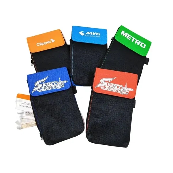 Cell phone accessory mobile holder neck wallet plus 1 color silkscreen... from ASI 37218 Athena Promo (tm)