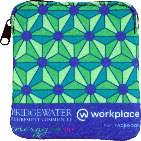 FAUX FELT TECHIE POUCH... from ASI 30208 A P Specialties / AP Specialties