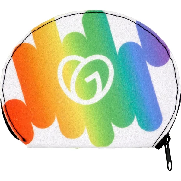 FAUX FELT ZIPPERED POUCH... from ASI 30208 A P Specialties / AP Specialties