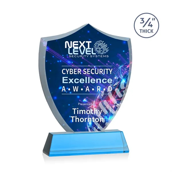 Scudo Shield VividPrint™ Award on Newhaven - Sky Blue... from ASI 84592 St Regis Group / St Regis