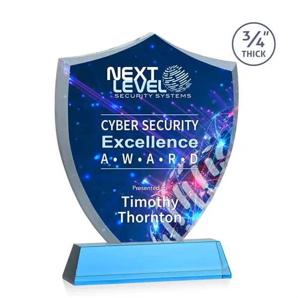 Scudo Shield VividPrint™ Award on Newhaven - Sky Blue... from ASI 84592 St Regis Group / St Regis