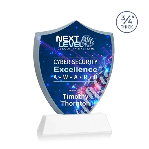 Scudo Shield VividPrint™ Award on Newhaven - White... from ASI 84592 St Regis Group / St Regis