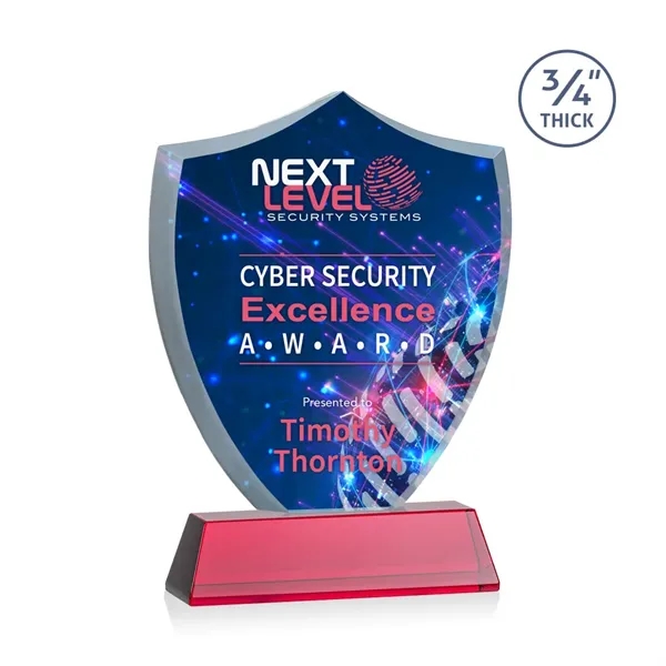 Scudo Shield VividPrint™ Award on Newhaven - Red... from ASI 84592 St Regis Group / St Regis