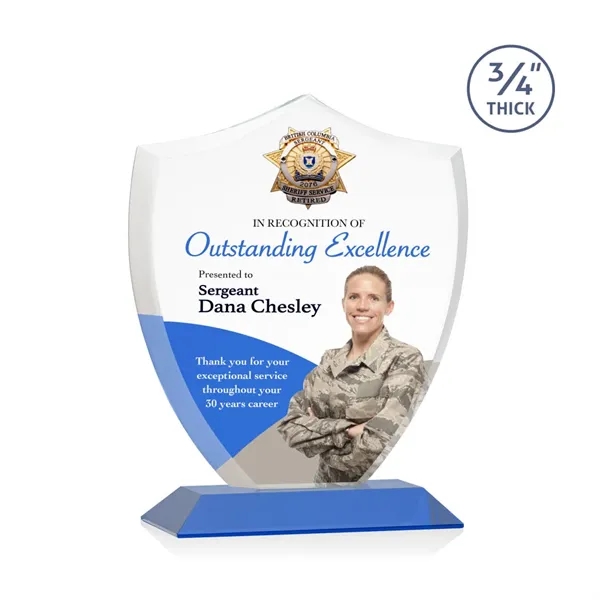 Scudo Shield VividPrint™ Award - Blue... from ASI 84592 St Regis Group / St Regis